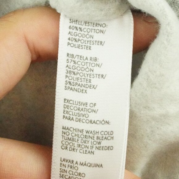 Rebecca Minkoff Cropped Sweatshirt Womens Small Gray Open Back Tie - Picture 5 of 11